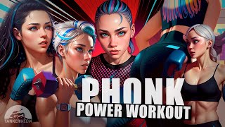 PHONK Power Workout with AI Girls 🏋🏻‍♀️ Visual Trip 🍄 AI Animated Music Video