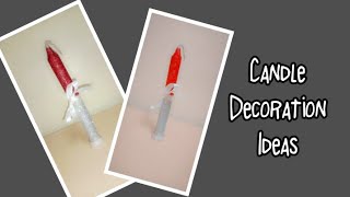 Candle decoration ideas // How to decorate a candle //Wonder creation - crafts //