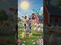 Cute Baby Cow's Farm Adventure 🐮🌼 | Fun Animal Cartoon for Kids #kidsshorts #shorts
