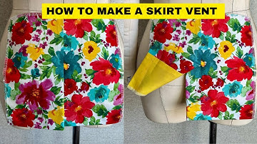 HOW TO DRAFT A SKIRT VENT WITH LINING