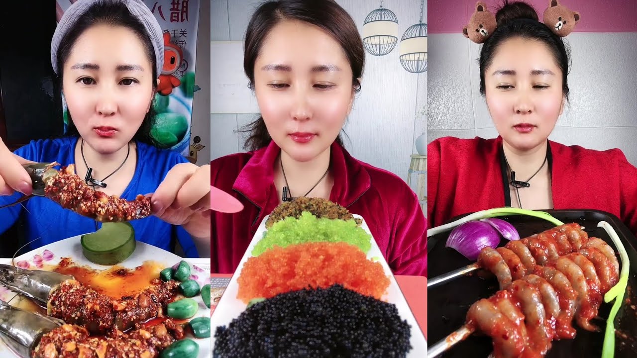 Yummy #319 Eat Shrimp 🍤🦐,Octopus 🐙 🦑 Cavani..#mukbang #seafood #yummyfood 