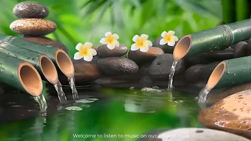 24 hour Bamboo Water Fountain Healing || Meditation Music, Spa Music, Sleep, Zen, Study Music, Yoga
