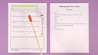 Thanksgiving True or False Worksheet