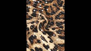 Leopard Print Sequin Bodycon Mini Dress - Sleeveless, Backless with Spaghetti Straps,