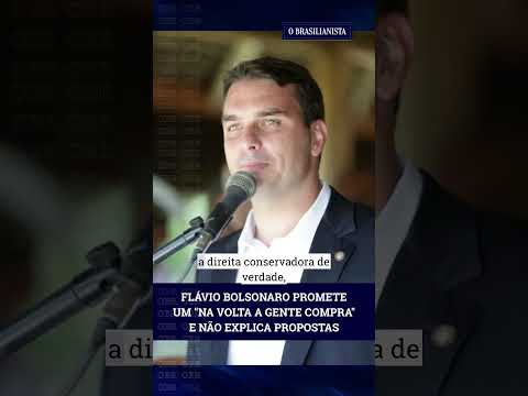 Flávio Bolsonaro promete um "na volta a gente compra" e não explica propostas