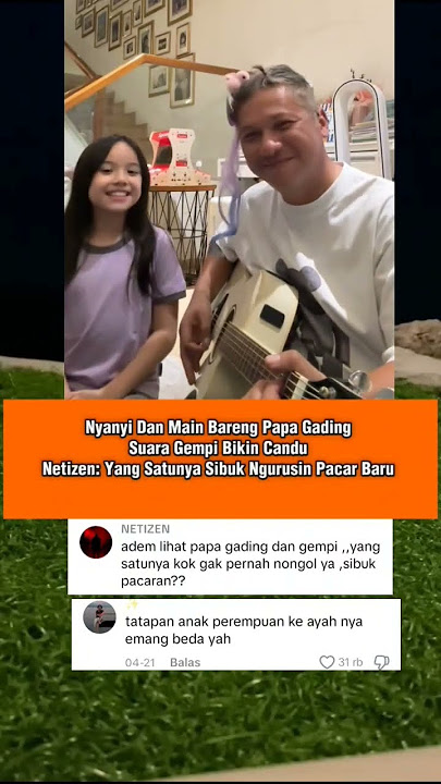 suara merdu gempi di gitarin papanya,netizen tanya gisel sibuk sama pacar barunya#shortvideo#shorts