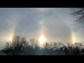 Sundog Shines on Freezing Morning in South Dakota