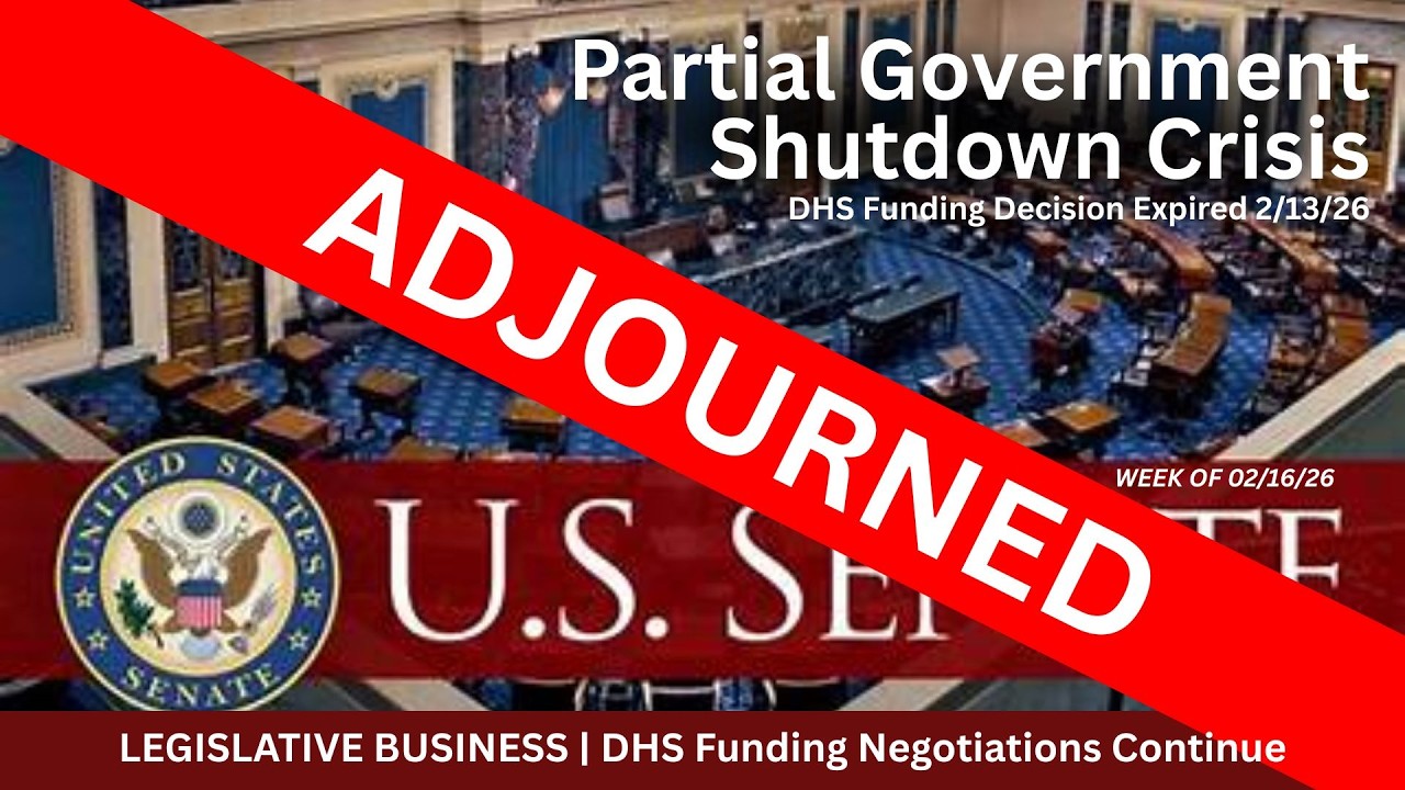 LIVE | U.S. Senate | Partial Government Shutdown - DHS Funding Crisis ...