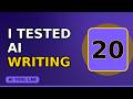 I Tested 20 AI Writing Tools — Only 3 Are Worth It (Honest Ranking 2026)