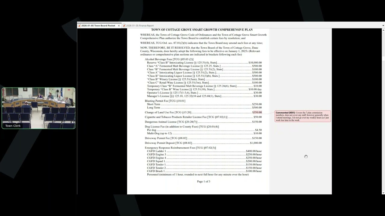 01-05-2026 Town Board Meeting