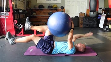 Dead Bug with Stability Ball