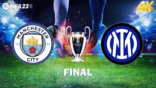 FIFA 23 - Manchester City vs Inter Milan - UEFA Champions League 22\/23 | FINAL | Next Gen PC 4K