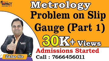 Problem on Slip Gauge (Part 1) | Metrology | Mechanical Engineering #engineering #gateexam2025 #2025