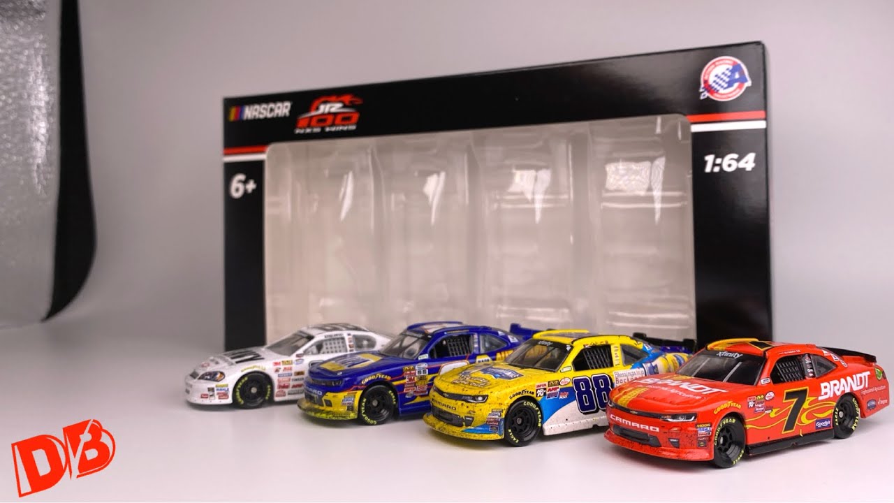 ナスカー 1/64 CUP CAR xfinity CAR 比較 JR MOTORSPORTS 100 XFINITY SERIES WINS 4 CAR SET DIECASTBUFFET