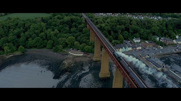 Flying Scotsman on the Forth Bridge, Scotland 25-6-21