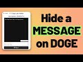 Hide a message on dogecoin how to inscribe text via dogecoin ordinals doginals