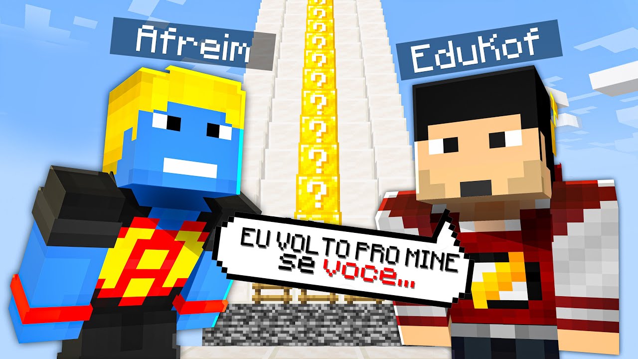 O EduKof VAI VOLTAR pra ESCADONA no Minecraft! (O RETORNO DO RAIZ?)