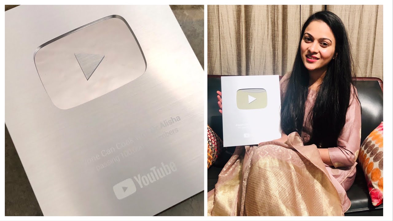 YouTube Silver Play Button Unboxing | THANK YOU  | For 100,000 Subscribers Milestone | Anyone Can Cook with Dr.Alisha