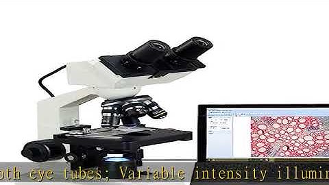 OMAX - MD82ES10 40X-2000X Digital LED Compound Microscope with Built-in 1.3MP Camera and Double Lay