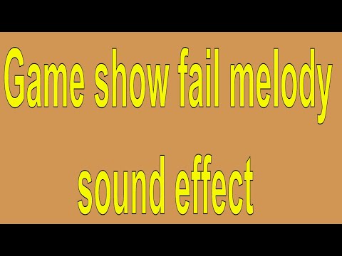Game show fail melody sound effect