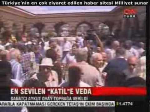 Tiyatro Sanatçısı Aykut Oray'ın cenazesi toprağa verildi 13.08.2009