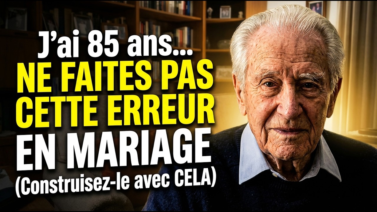 J’ai 85 ans. Ne construisez pas un mariage seulement avec l’amour. (Construisez-le avec cela)