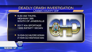Two killed in deadly head-on crash on U.S. Highway 395 Thursday morning