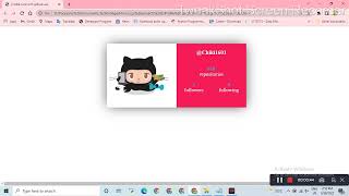 Profile card with GitHub api HTML, CSS, JS projects | Study easier by Pooja Patel