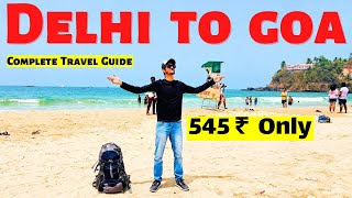 Delhi To Goa By Train | Delhi To Goa 🏖️| Thivim To Baga Beach 🏝️