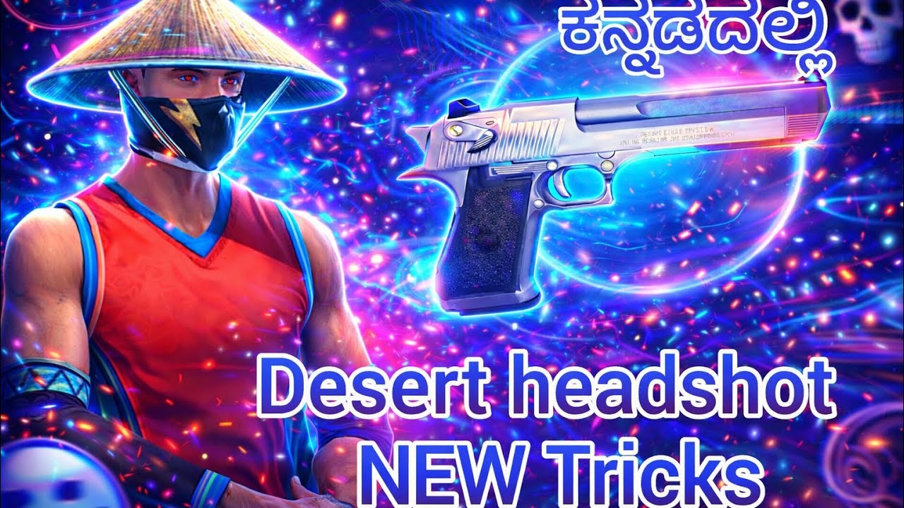 💯Desert Eagle New Headshot Trick in Free Fire | 100% Headshot Tips 😱| Kannada FF 