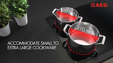 AEG MaxiSense ® Self-Sizing Zones – Superior Cooking Flexibility