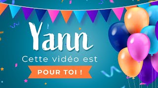 Joyeux anniversaire Yann ! 