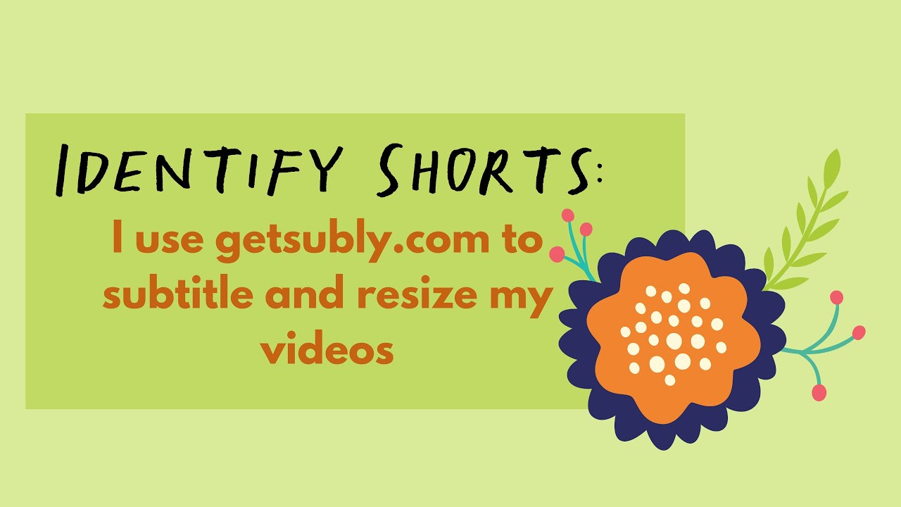 I use getsubly.com to subtitle and resize my videos #short