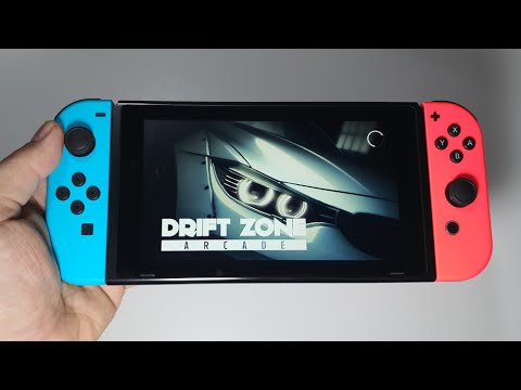 Drift Zone Arcade Nintendo Switch handheld gameplay