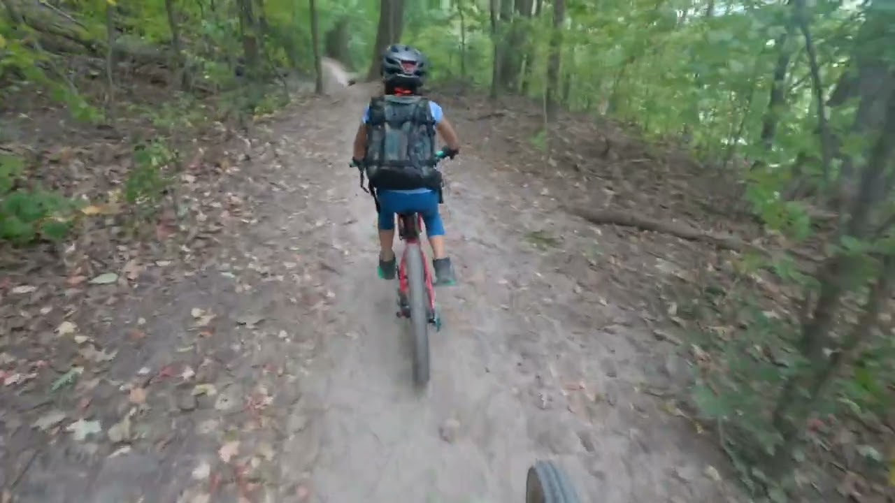Biking Don Valley Mountain Bike Trail in Toronto, Ontario