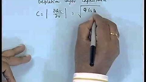 Mod-01 Lec-30 Metal-Semiconductor Contact - II