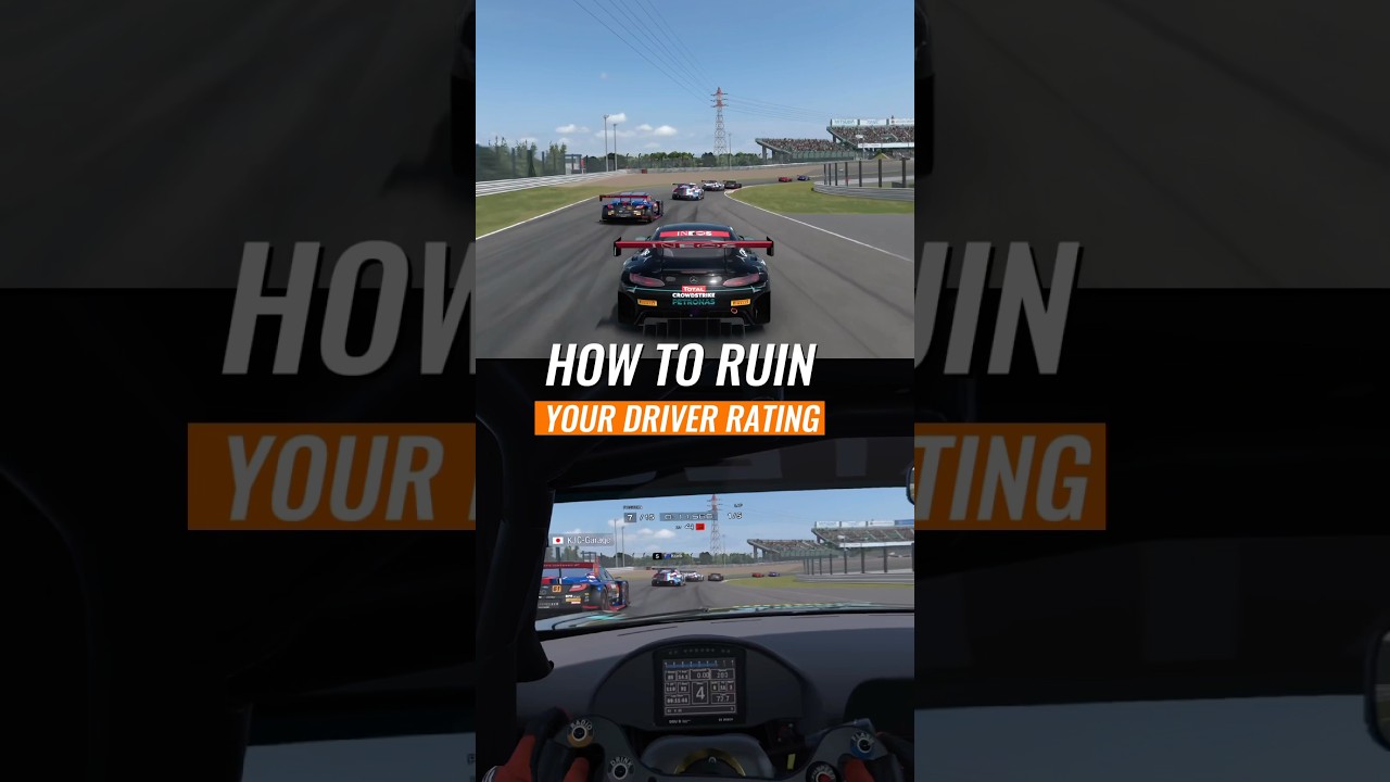 Как испортить свой рейтинг водителя в GT7 