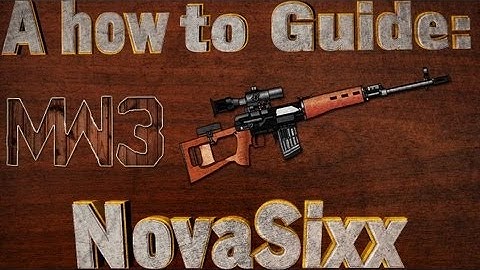 MW3 How to Use the Dragunov (2 Triples one game)