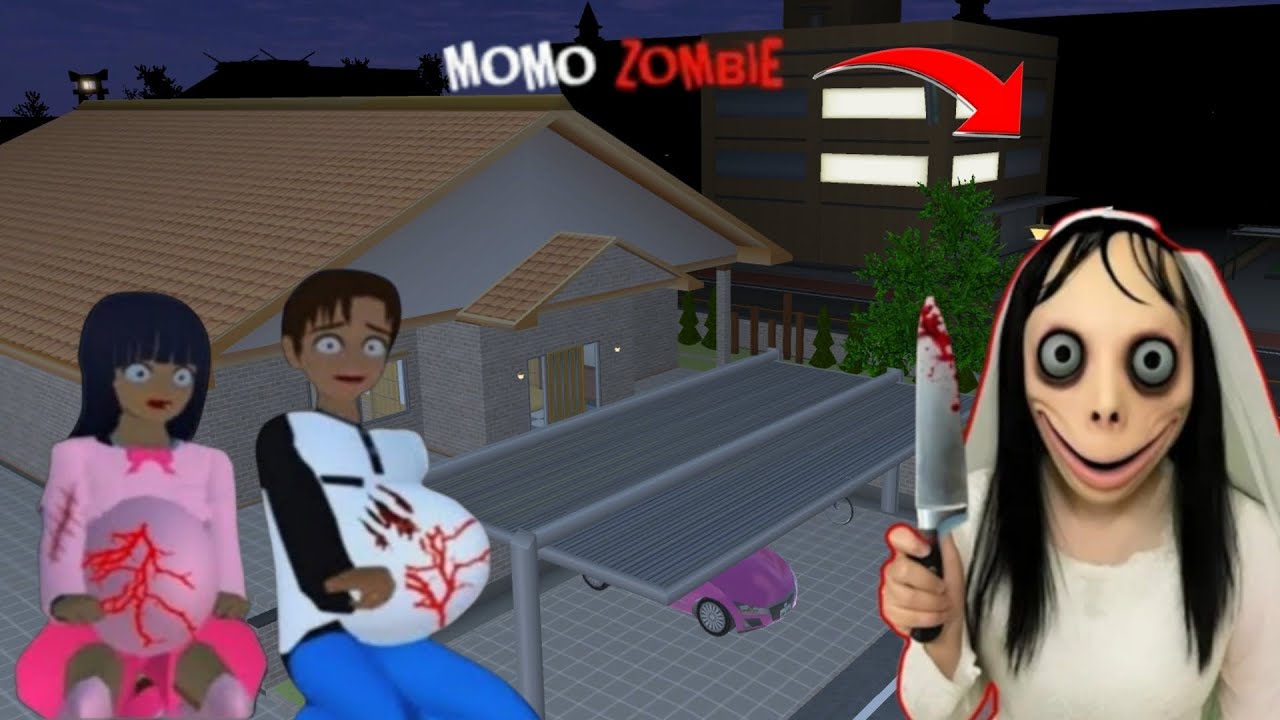 There's Momo zombie make Yuta Mio pregnant Horror||Sakura school simulator horror drama 👹