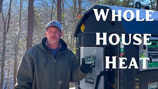 #47 CENTRAL BOILER WOOD STOVE - HEATING OUR WHOLE HOUSE #woodstove #firewood #chainsaw #outdoors