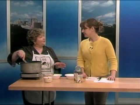 Lisa Shively cooking on "Virginia This Morning" in...