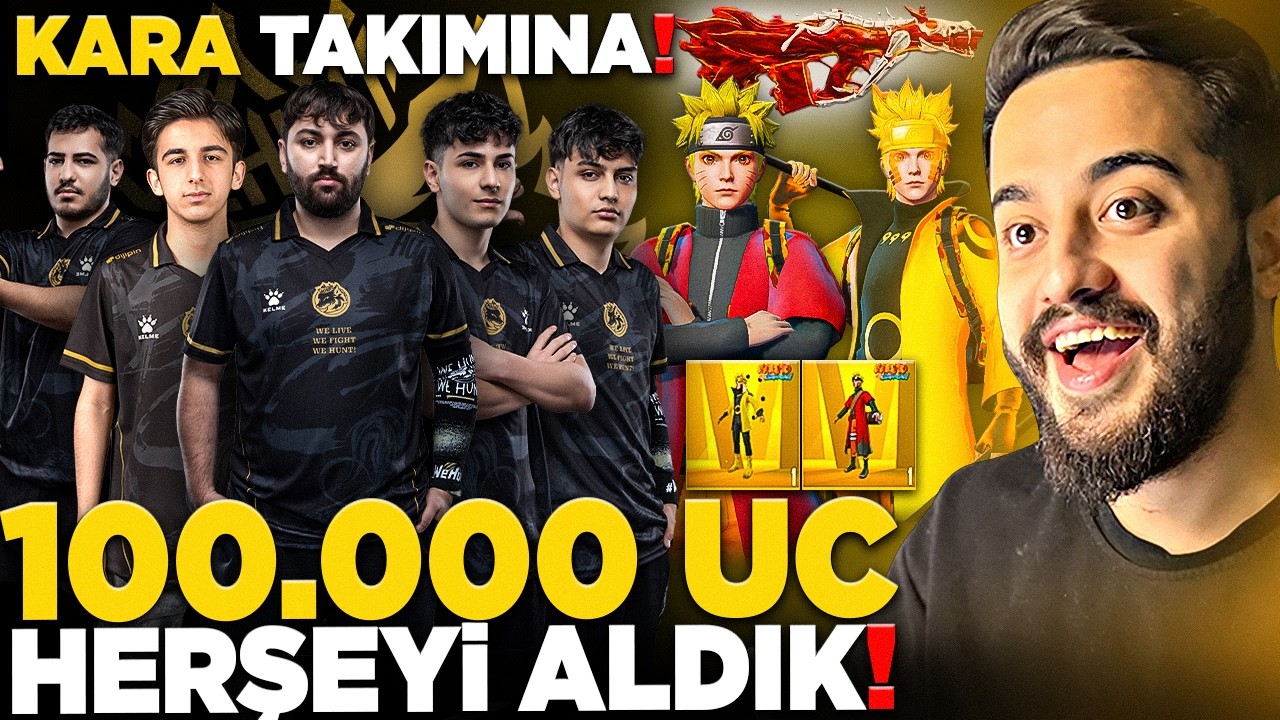 E SPORCULARIMIZA 100.000 UC YENİ AUG FULLEDİK! 0 UC YE SET ÇIKTI! (İNANILMAZ) PUBG Mobile