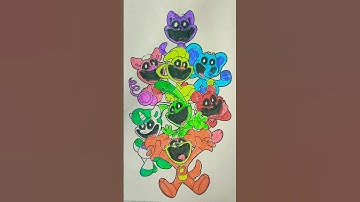 SMILING CRITTERS! 🥳🥰 #coloring #poppyplaytime #smilingcritters