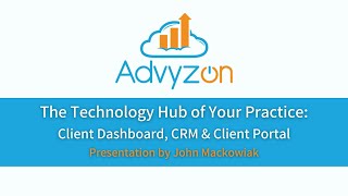 Client Dashboard, CRM & Client Portal - Advyzon Demo