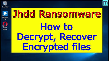 Jhdd virus (ransomware). How to decrypt .Jhdd files. Jhdd File Recovery Guide.