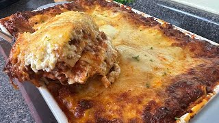 This MEAT LOVERS LASAGNA is Beefy, Cheesy, and Delicious! Easy Lasagna Recipe
