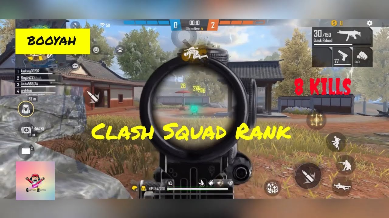 Free fire clash squad rank op BOOYAH game play || 8 kills BOOYAH - YouTube