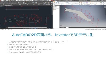 AutoCADの2D図面から、Inventorで3Dモデル化