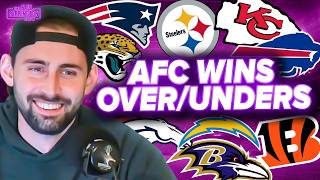 AFC Win Total Predictions: Patriots CRUMBLE, Chiefs & Ravens OVERRATED? Steelers DISASTER INCOMING?
