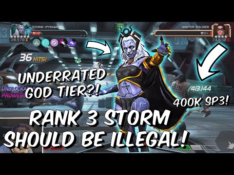 Rank 3 Storm SHOULD BE ILLEGAL – 400k Specials – Underrated God Tier – Marvel Contest of Champions